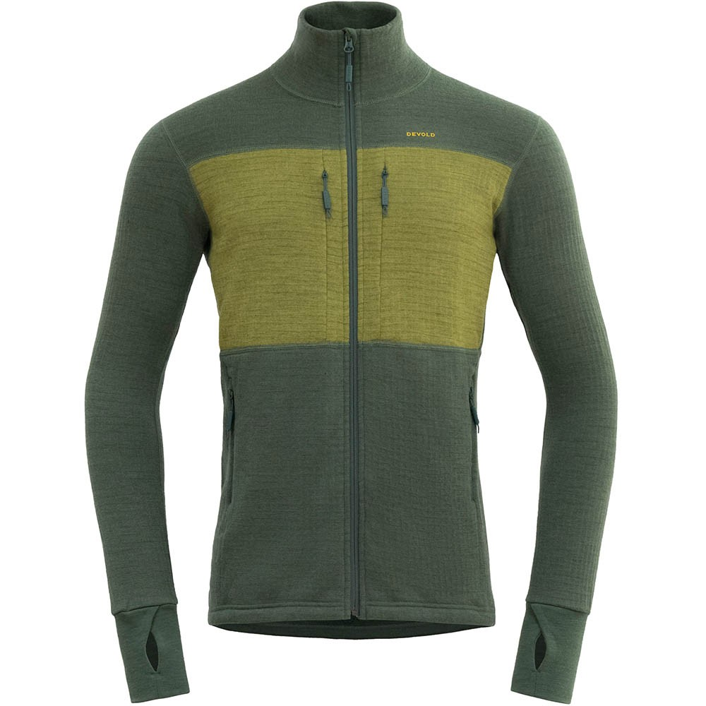 DEVOLD Egga Grid Merino Jacket Man forest/green