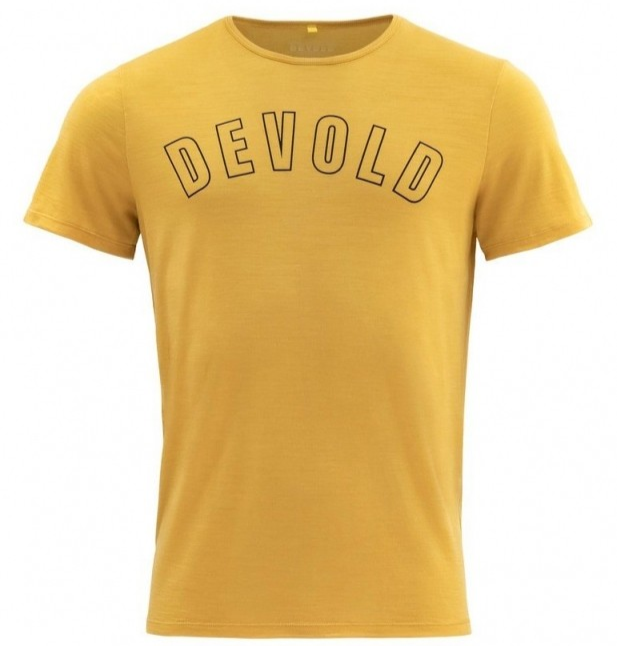 triko DEVOLD Logo Merino 130 Tee Man Arrowwood